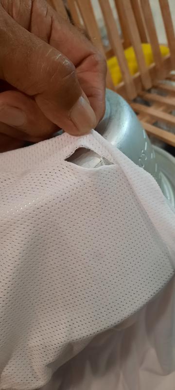 Hole after one wearing