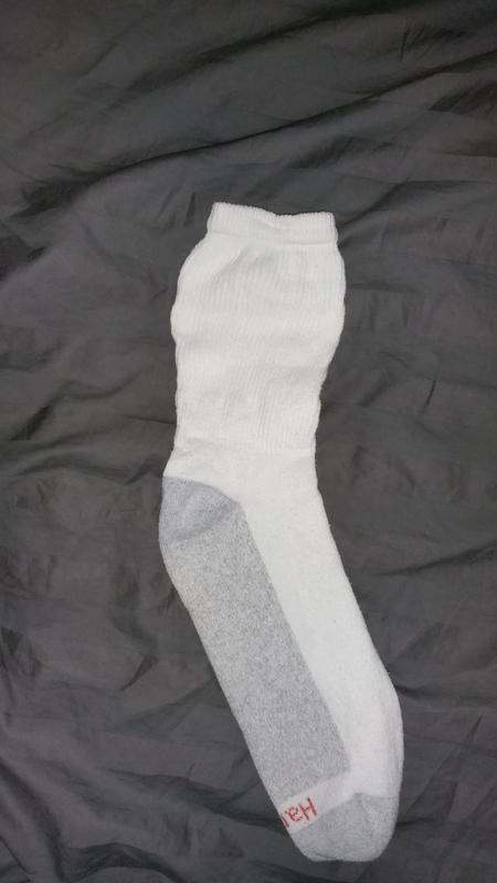 Hanes Men's FreshIQ ComfortBlend No Show Socks 6pk White (Size 6