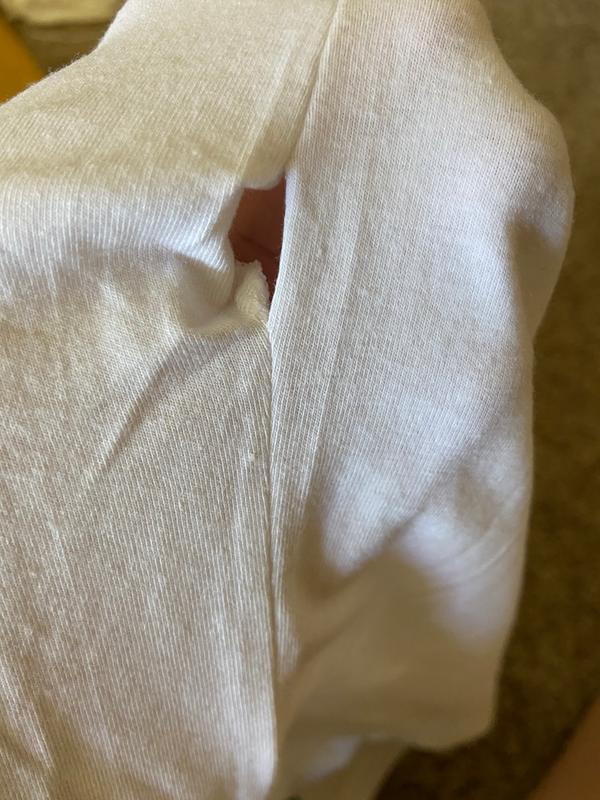 Hole on the side of shirt
