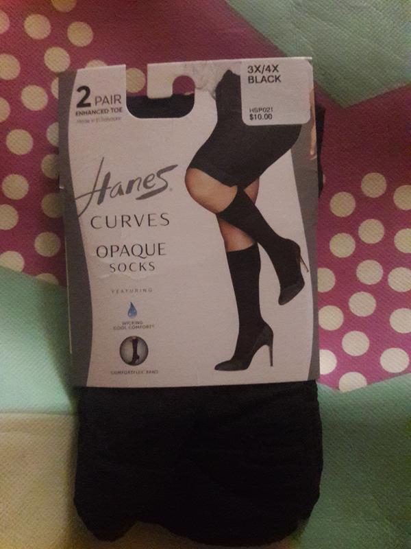 Hanes curves socks