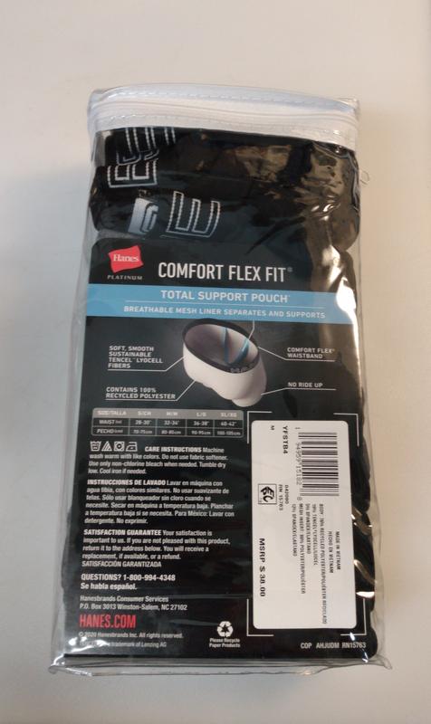 The new Hanes Comfort Flex Fix Boxer Briefs provide lots of support & so comfy!!!