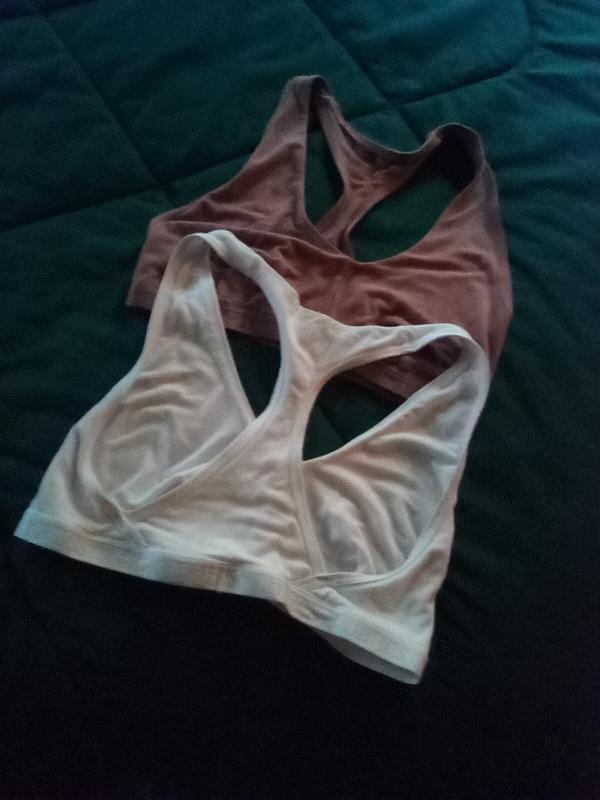 Front tan and back of white