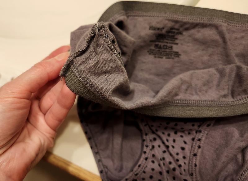 Bulky stitching on side seams