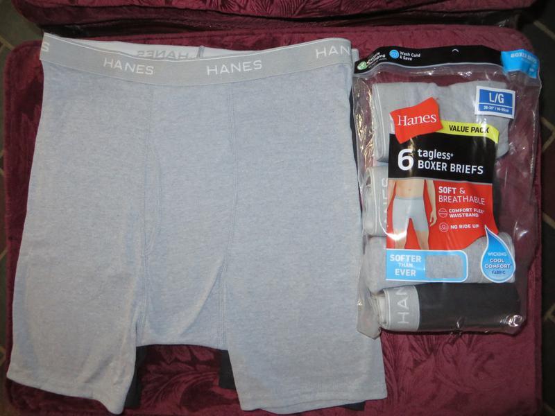 Hanes, Underwear & Socks, New Hanes 6pack Tagless Soft And Breathable Boxer  Briefs Size L