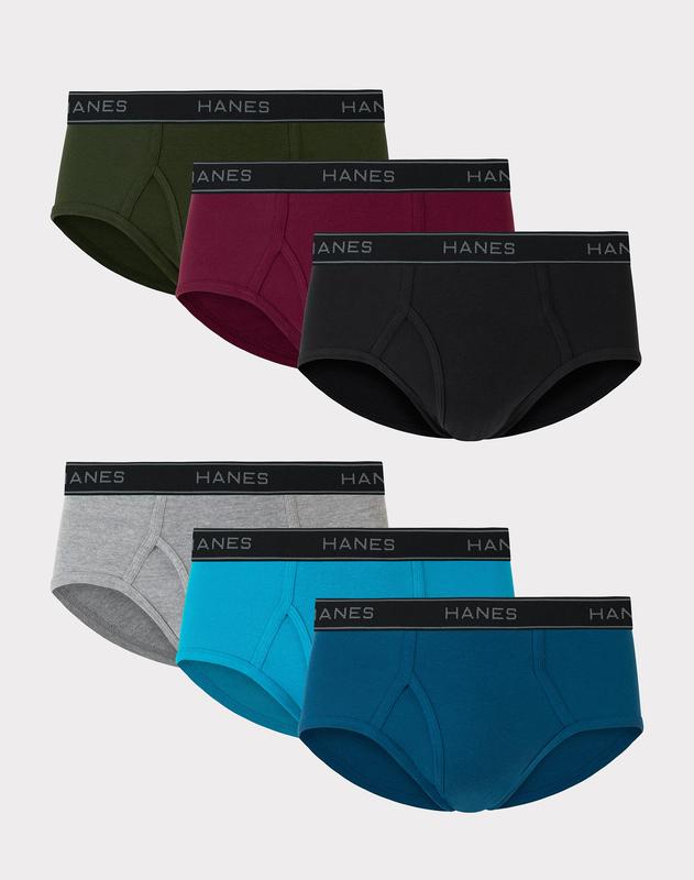 Hanes® Men's ComfortBlend Dyed Briefs 5-Pack  TAGLESS