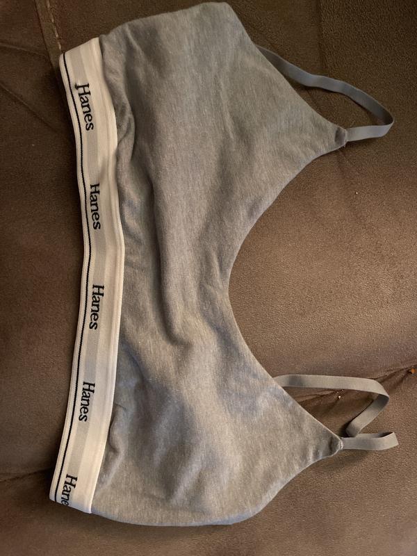 Grey Scooped Neck bra