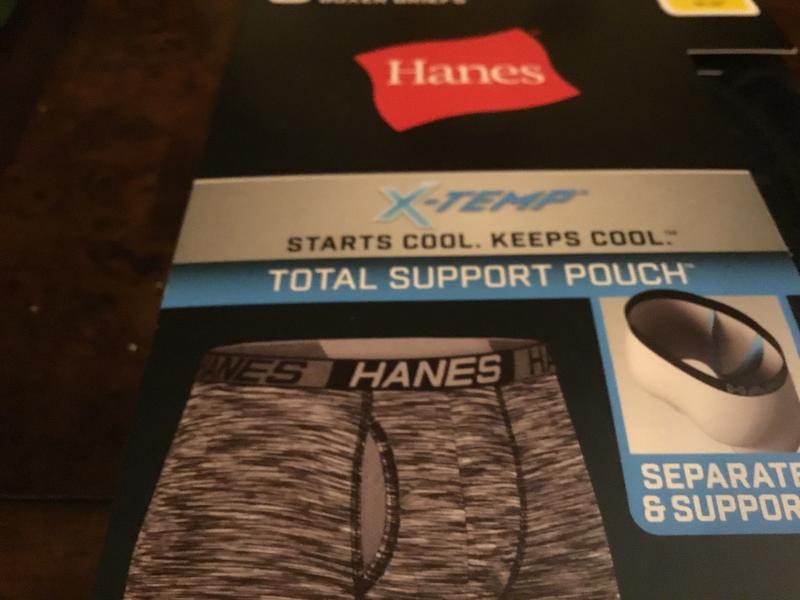 Hanes Men's X-temp Total Support Pouch Long Leg 3-pack Boxer
