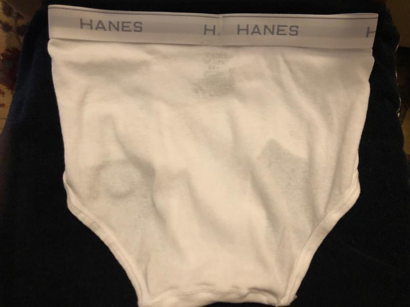 Vintage Hanes Tighty Whities Underwear Briefs Cotton USA. Men Sz 44-46  2X-2XG. 