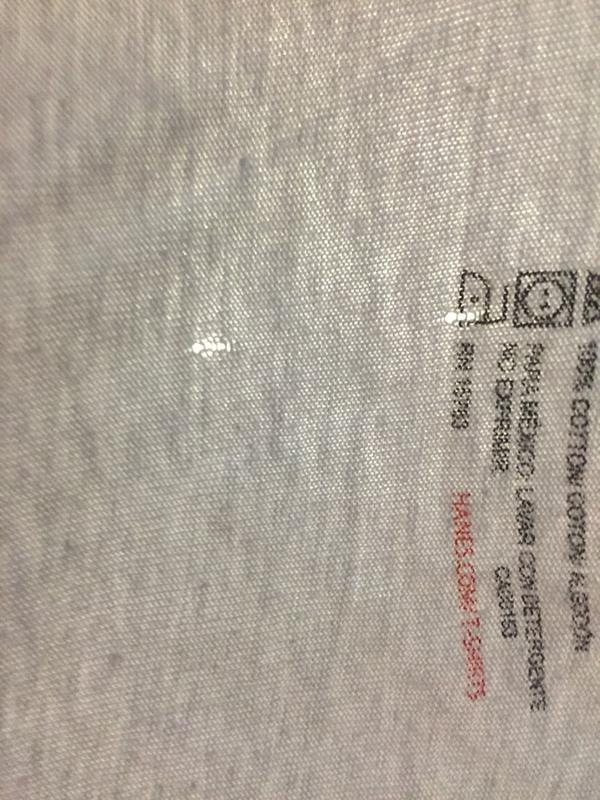 This is my new tshirt. Not happy about the quality of the material.
