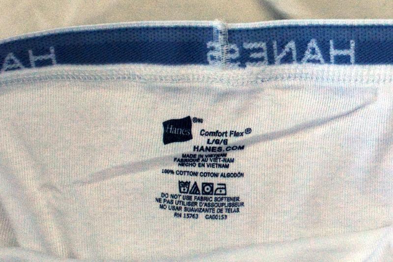 Customer photo for "Hanes White Cotton Tagless Cotton Briefs"
