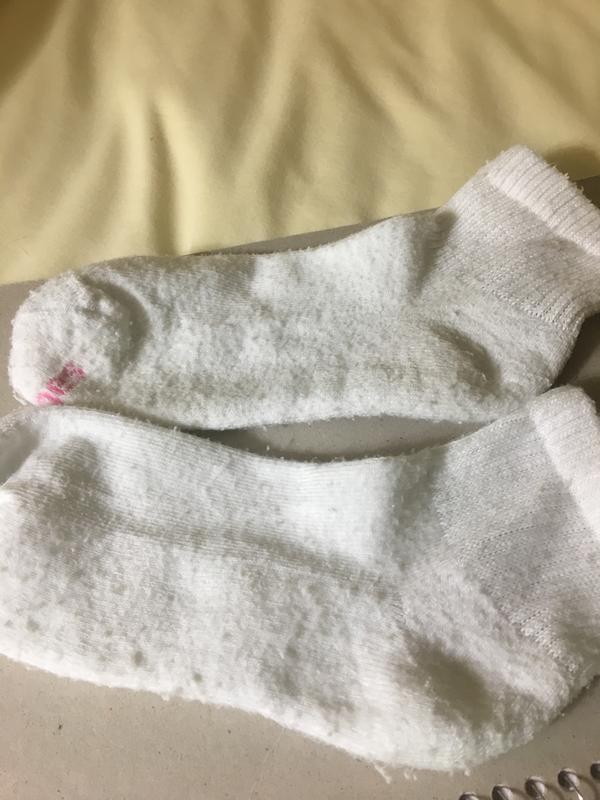 Notice the pills? And I didn’t wash them with towels.