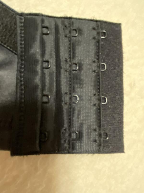 3 inch wide loop section on backside closure, loops spaced 3/4 inch on center