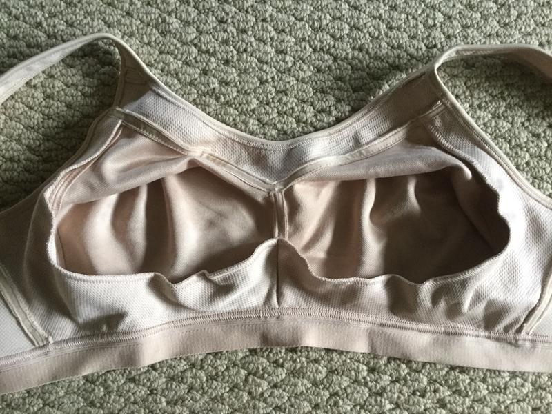 View from the inside showing the seam/shelf