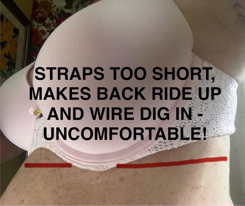 Underwires could potentially be comfortable if structure was wider, without the focus on lift.