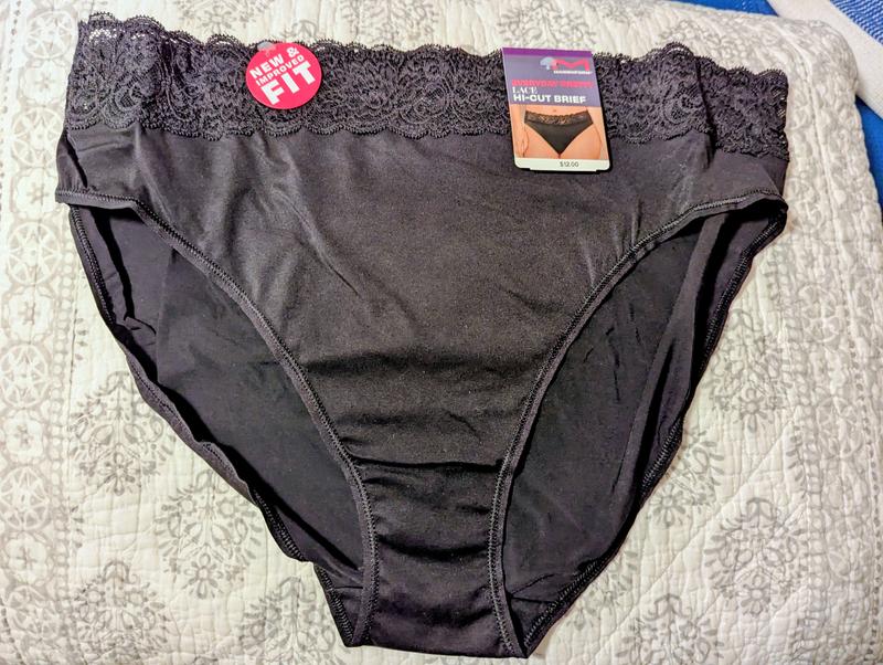 Everyday Pretty Lace High Cut Brief BLACK