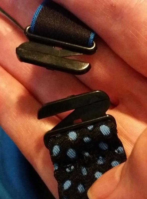 Easy to use strap clips allow quick changes from racer-back to traditional strap configurations.