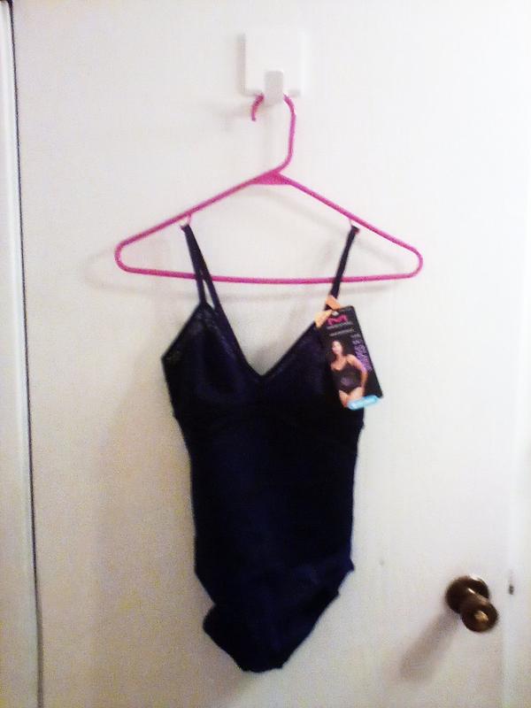 Tame Your Tummy Lace Bodysuit, Small, Black Lace