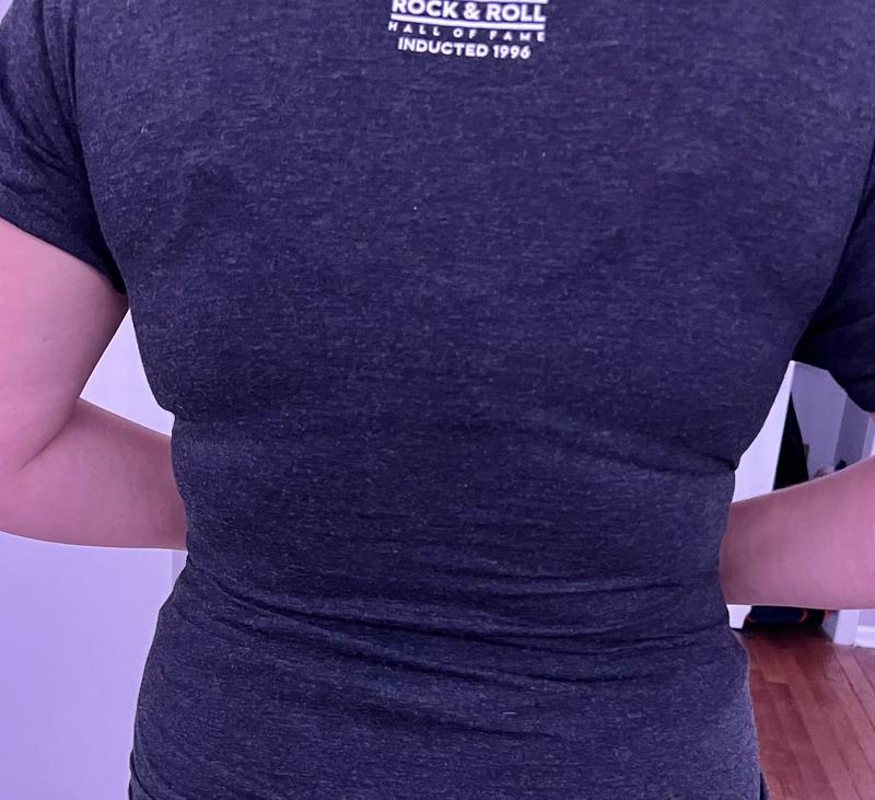 The first picture is with the seamless bra. Second picture is with my regular bra