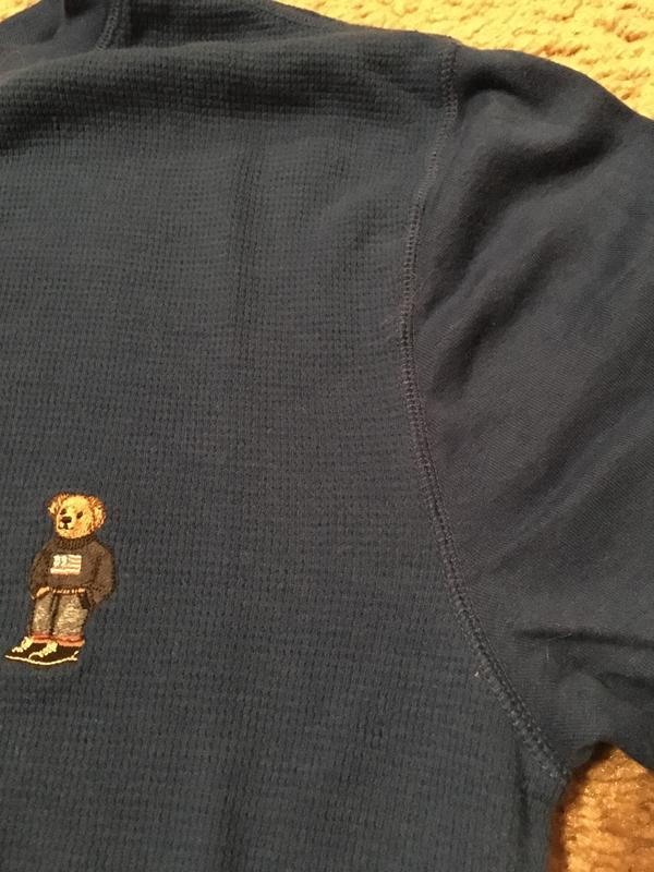 The little bear and the waffle/non-waffle boundary of the torso and arms. (The colors are messed up from the lighting in the room.)