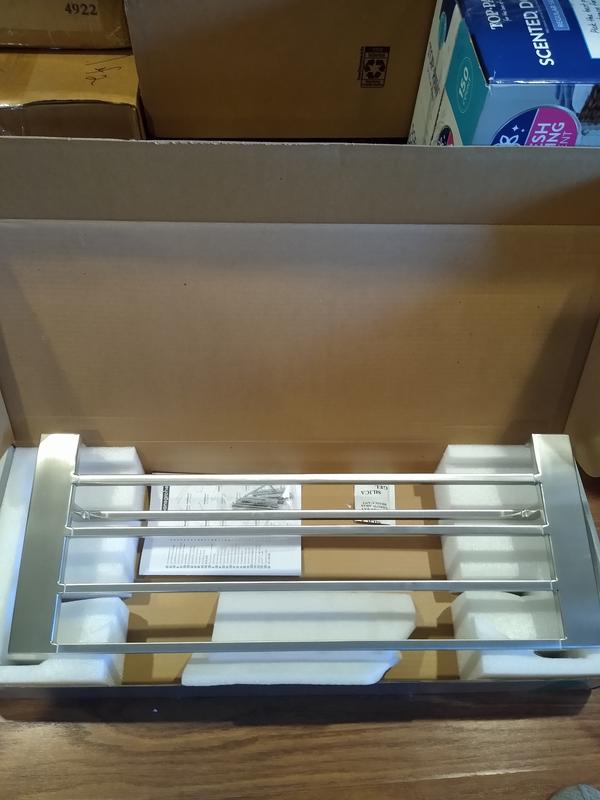 Hansgrohe AddStoris Chrome Wall Mount Towel Rack 3.2-in x 17.5-in x 9. ...