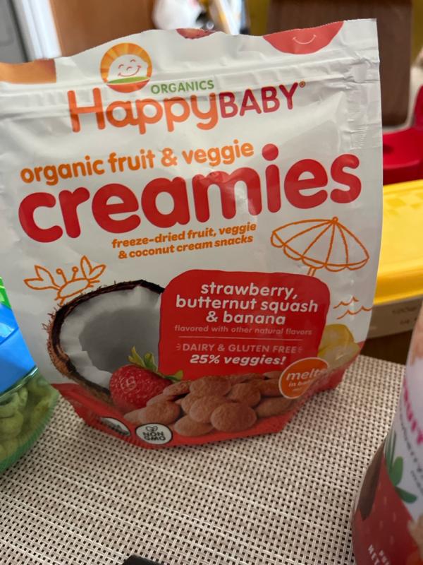 Strawberry, Butternut Squash & Banana Creamies | Happy Baby Organics
