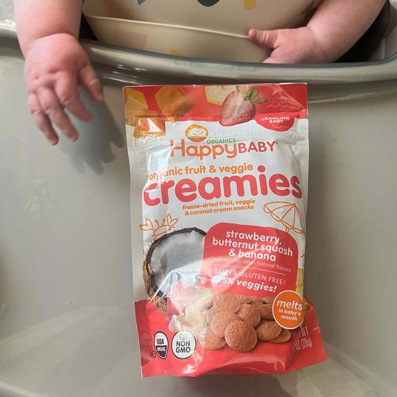 Strawberry, Butternut Squash & Banana Creamies | Happy Baby Organics