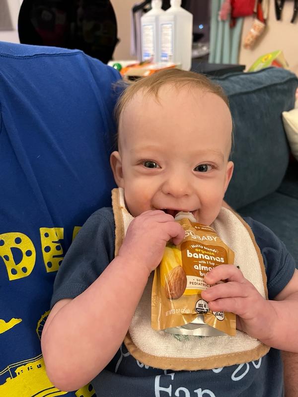 Nutty Blends Banana & Almond Pouches | Happy Baby Organics