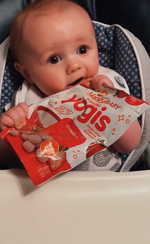 Buy HappyBaby Organics Yogis Freeze-Dried Yogurt & Fruit Snacks