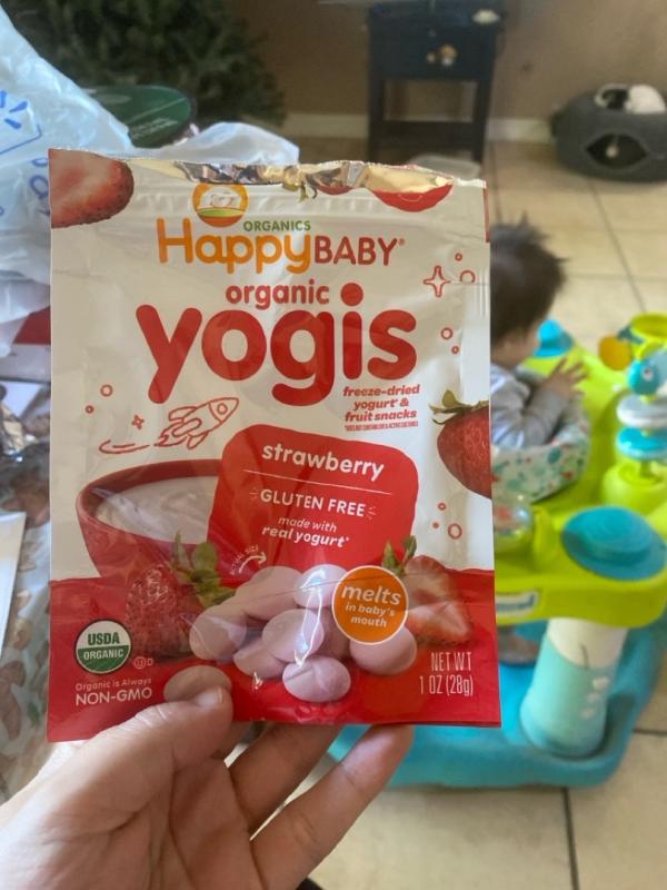Buy HappyBaby Organics Yogis Freeze-Dried Yogurt & Fruit Snacks