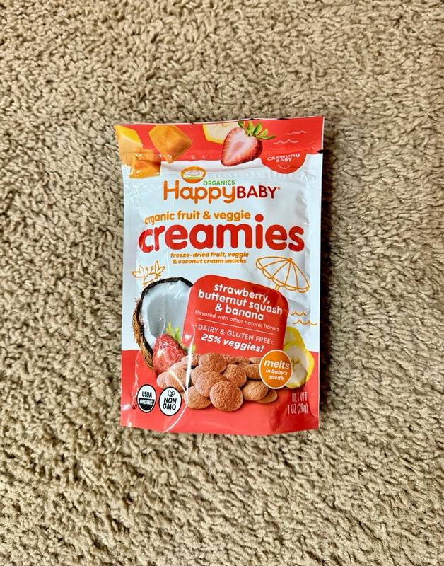 Strawberry, Butternut Squash & Banana Creamies | Happy Baby Organics
