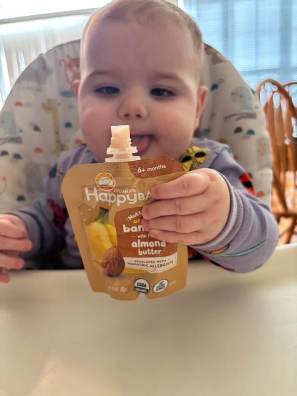 Nutty Blends Banana & Almond Pouches | Happy Baby Organics