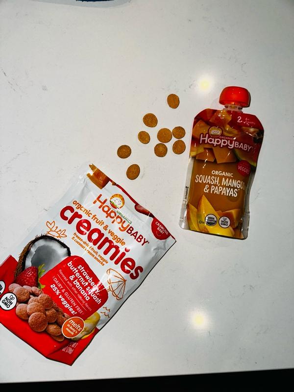 Strawberry, Butternut Squash & Banana Creamies | Happy Baby Organics