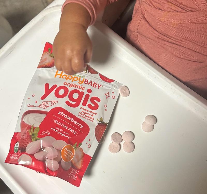 Buy HappyBaby Organics Yogis Freeze-Dried Yogurt & Fruit Snacks