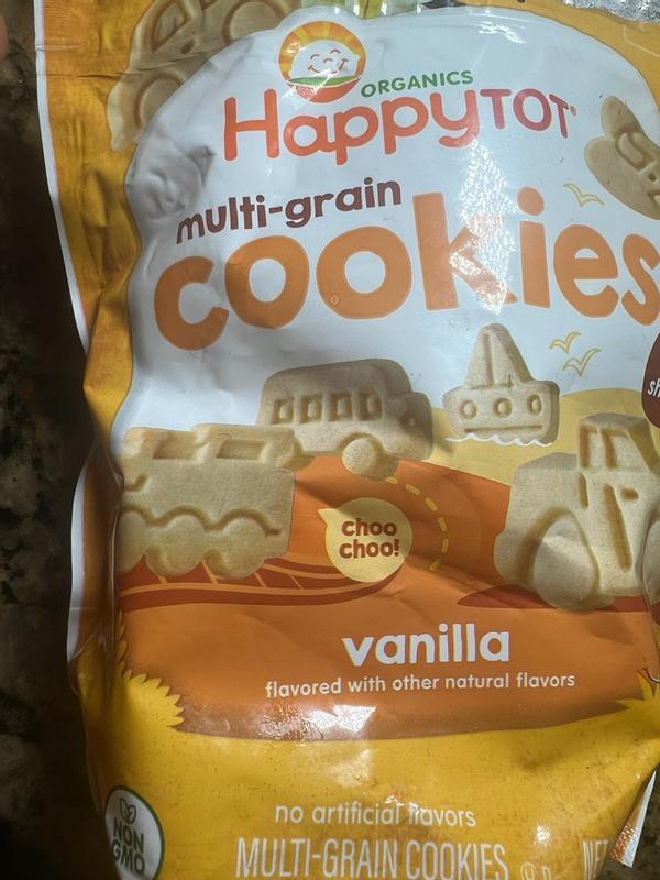 Happy Tot Organic Multi-Grain Cookies Toddler Snack, Fun