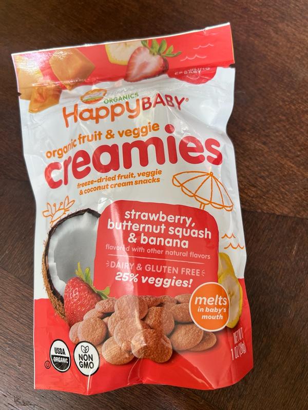 Strawberry, Butternut Squash & Banana Creamies | Happy Baby Organics
