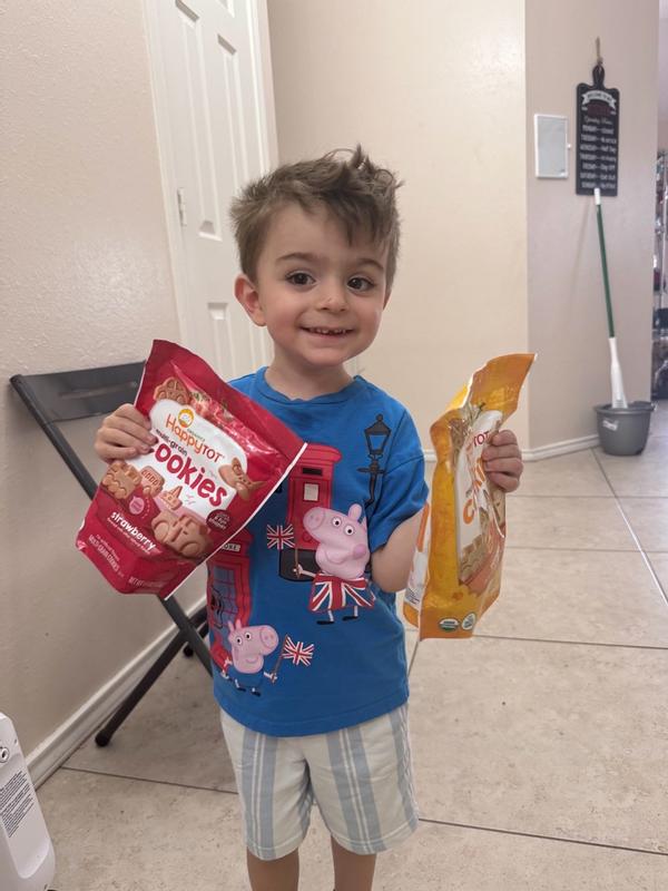 Happy Tot Organic Multi-Grain Cookies Toddler Snack, Fun