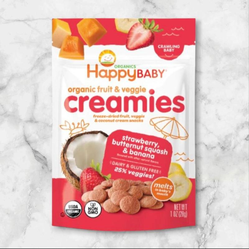 Strawberry, Butternut Squash & Banana Creamies | Happy Baby Organics