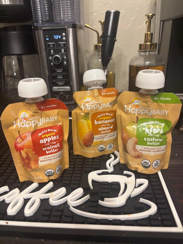 Nutty Blends Banana & Almond Pouches | Happy Baby Organics