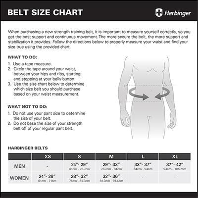 Black Harbinger 5" Foam Core Weight Lifting Belt Medium Size for sale online 