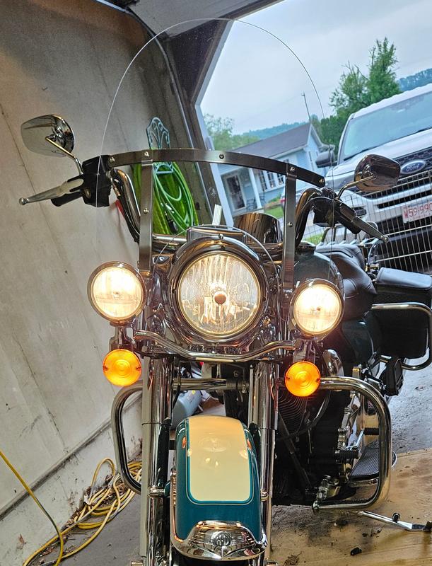 Road King H-D Detachables Windshield - 18 in. Clear 58325