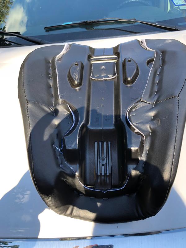 Seat with broken front plastic tab