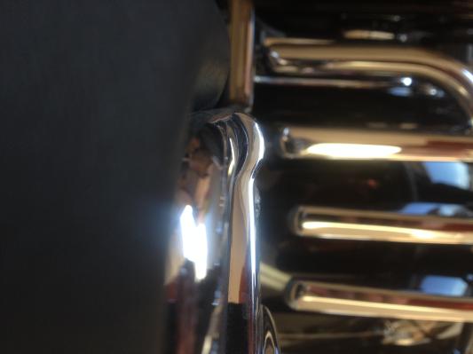 Looking down on plate from the Right side
