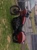 This is our bike sitting in our yard after we washed it