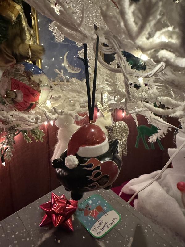 Santa Hog Ornament