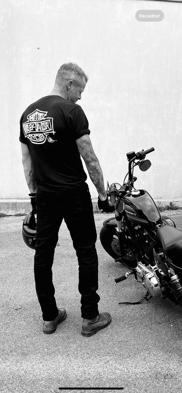 Willie G Sketch Art Ringer Tee - True Black | Harley