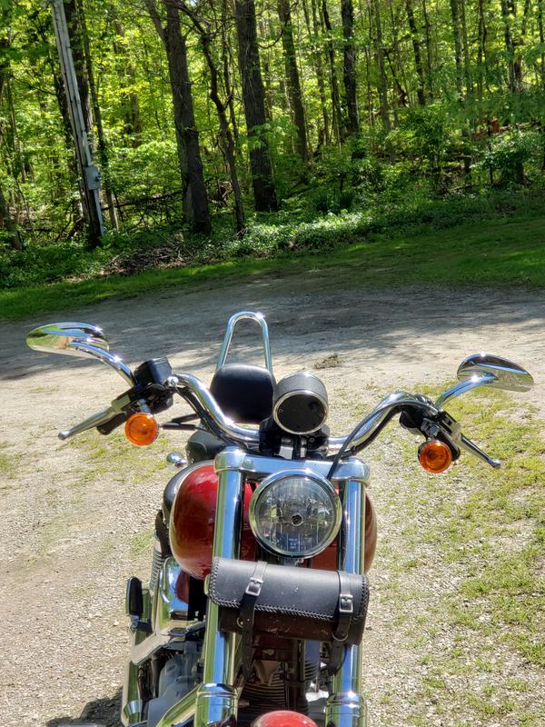 New mirrors on my Super Glide