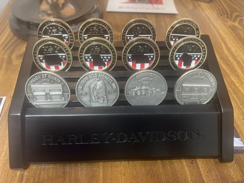 H D Wood Small Coin Holder Harley Davidson USA