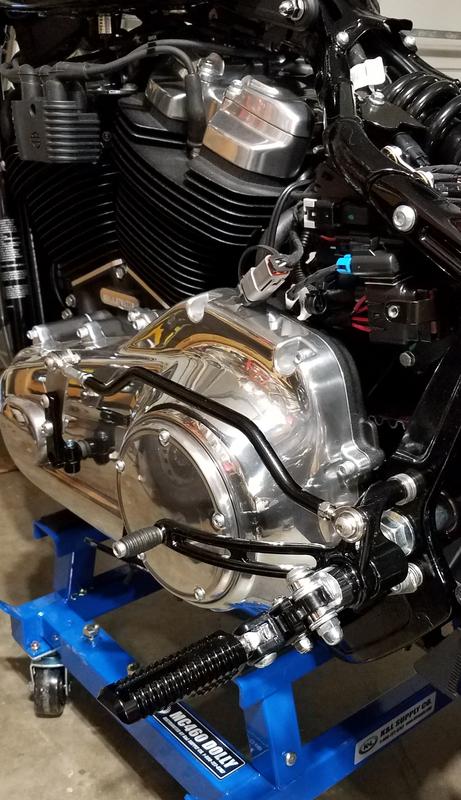 Rear set shift shift linkage