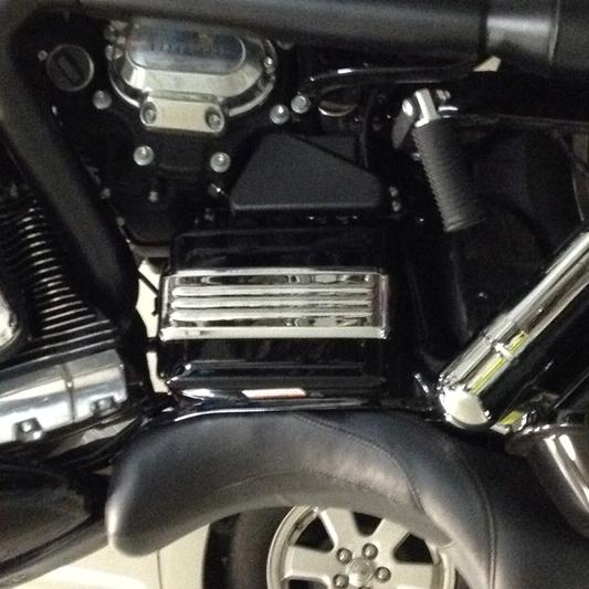 Chrome on black