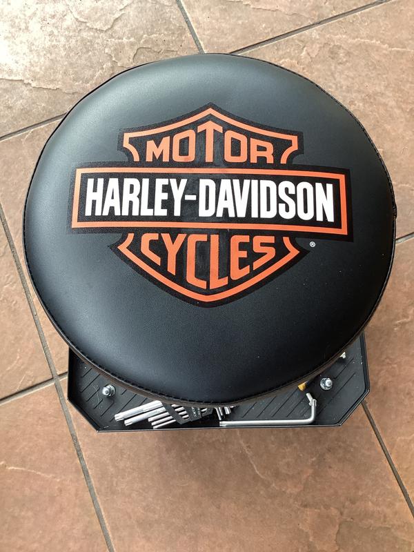 Bar & Shield Pneumatic Stool | Harley-Davidson USA Bar & Shield Pneumatic Stool | Harley-Davidson USA